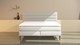Boxspring Zircon vlak met gestoffeerd matras, light grey