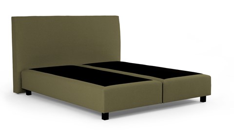 Boxspring Autentik vlak zonder matras, green