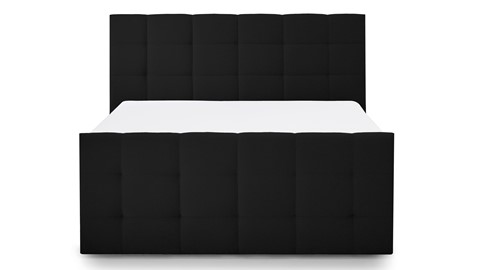 Boxspring Unik Varje vlak met Vildar Royal matras, black