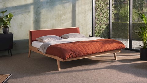 Bed Skogar exclusief bodem en matras, red