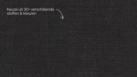 Opbergbed Morgan - Pure touch, charcoal