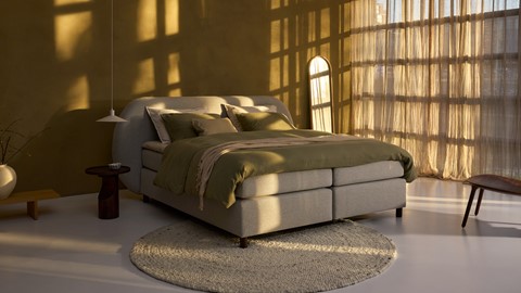 Boxspring Flow - Wool look, natural