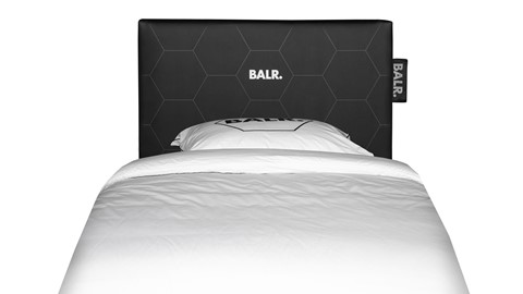 Boxspring BALR Experience vlak met gestoffeerd matras, neptun