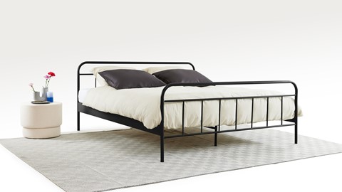 Bed Alex 2-persoons, zwart