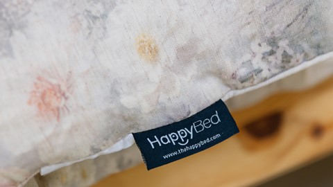HappyBed Flower - dekbed zonder overtrek, beige