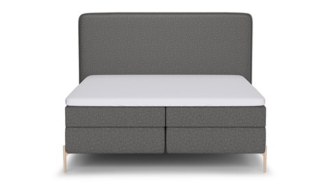 Boxspring Quartz - Linen touch, dark grey