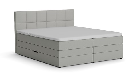 Opbergboxspring Jade - Bold touch, ashgrey