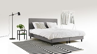 Box Ambra met Silver Pocket Deluxe Foam matras