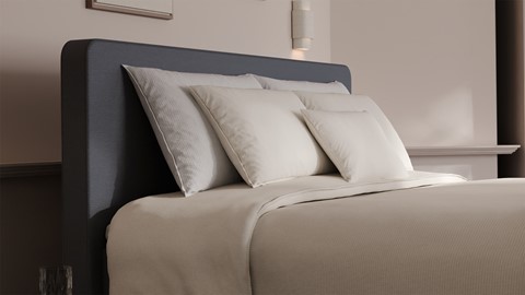 Elektrische boxspring Glade - Soft suede, grey