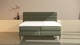 Boxspring Zircon vlak met gestoffeerd matras, hunter