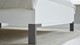 Bed Ragnar met hoofbord hout, wit
