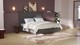 Boxspring Emerald vlak met Silver Pocket Deluxe Foam matras, dark grey
