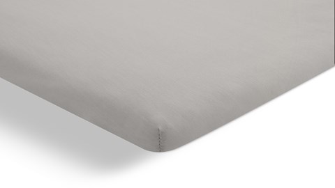Hoeslaken Jersey splittopper, lichtgrijs