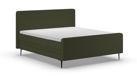 Elektrische boxspring Glade - Soft suede, forest
