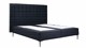 Boxspring Jade vlak zonder matras, navy