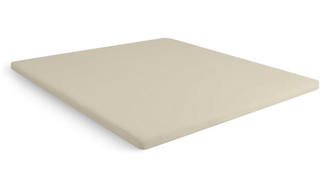 Hoeslaken Beter Bed Select jersey voor topper, zand