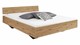 Bed Lex met hoofdbord, artisan eiken