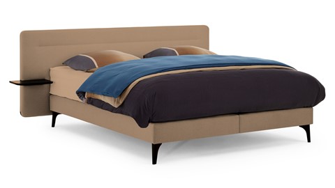 Boxspring Element Hallbar vlak met Balance matras, etna caramel