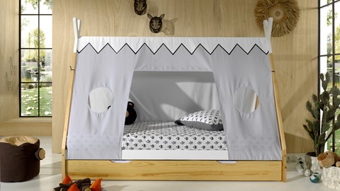 Textielset voor bed Tipi, beige