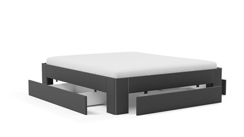 Bed Fresh 500 met 3 opbergladen, antraciet