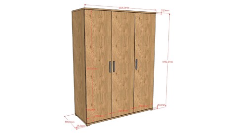 Draaideurkast Sam, eik