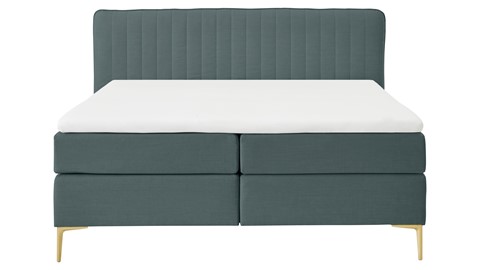 Boxspring Ruby vlak met gestoffeerd matras, niagara