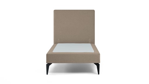 Boxspring Cisano vlak zonder matras, taupe