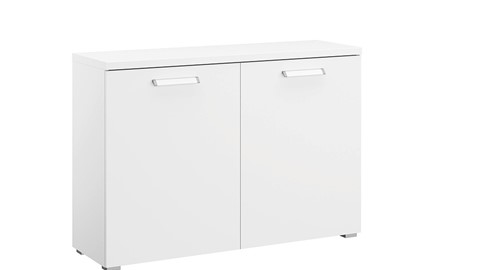 Commode Elba 2 deuren, wit mat