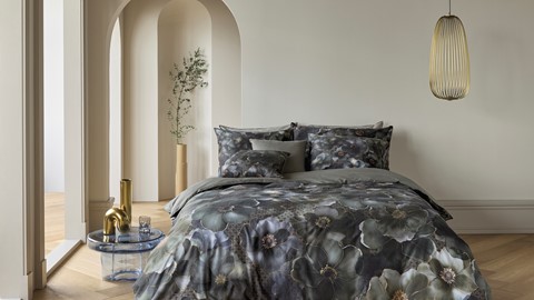 Dekbedovertrek Decorum, grijs groen