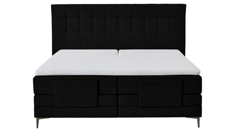 Boxspring Jade verstelbaar met gestoffeerd matras, black