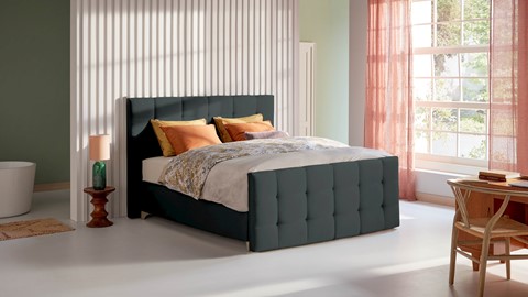 Boxspring Unik Varje vlak met Vildar Royal matras, anthracite