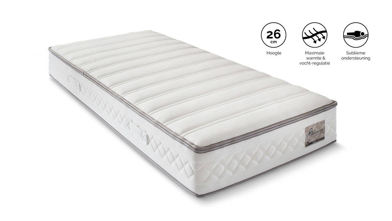 Sweetnight Izer Matras, 140 x 200 cm, hoogte 20 cm, 7-zone veermatras, hardheid H3, 140 x 200 cm, met gel geheugenschuim, Öko-Tex gecertificeerd pocketveringmatras