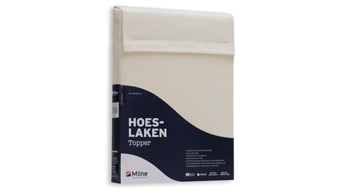 Hoeslaken Modal topper, offwhite