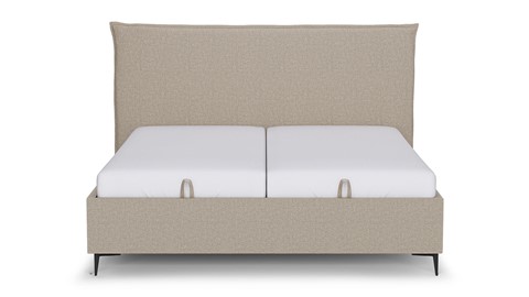 Opbergbed Morgan - Linen touch, beige