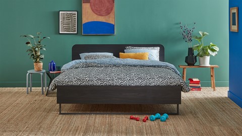 Bed Onyx, mokka eiken