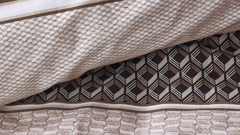 Dekbedovertrek Lawrence, bruin