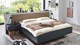 Bed Basalt, grafiet+bianco eiken