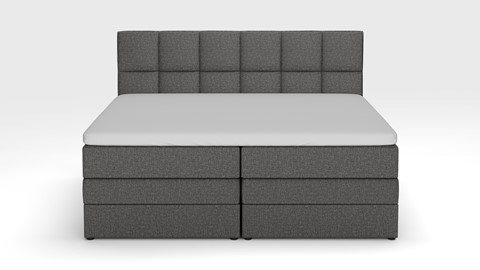 Opbergboxspring Jade - Linen touch, dark grey