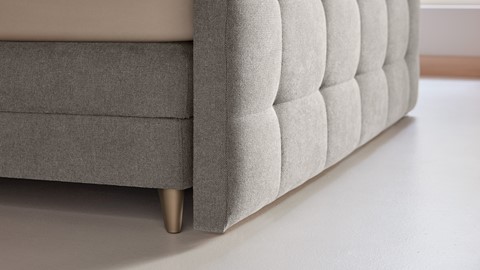 Boxspring Unik Varje verstelbaar met Vildar Royal matras, wood