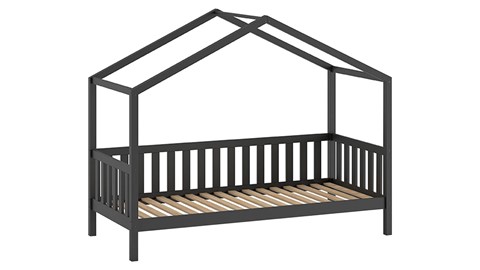 Huisbed Dallas met textielset, antraciet