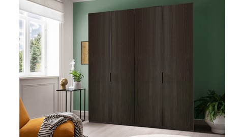 Draaideurkast Onyx, mocca eiken