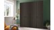 Draaideurkast Onyx, mocca eiken
