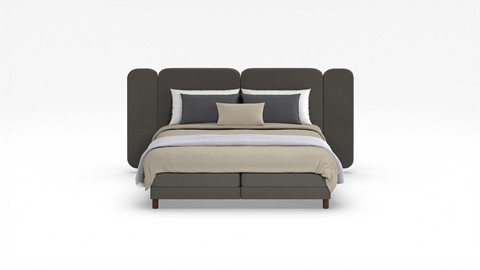 Elektrische boxspring Ridge met Kårlsson Excellence matras, dark grey