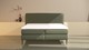 Boxspring Quartz vlak met gestoffeerd matras, hunter