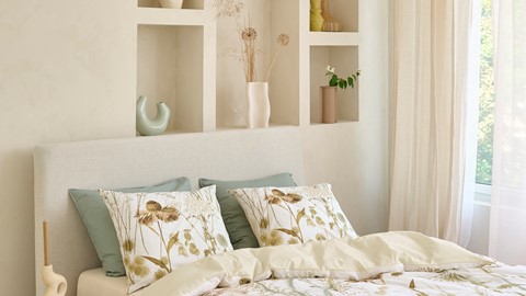 Dekbedovertrek Cely, naturel