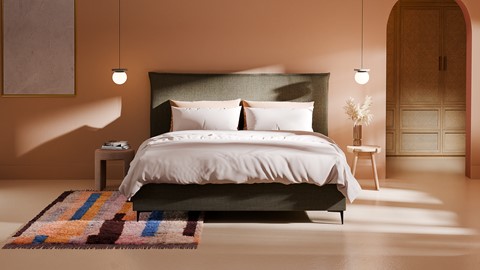Opbergbed Morgan - Pure touch, turtle