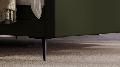 Elektrische boxspring Glade - Soft suede, forest