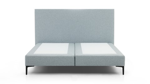 Boxspring Emerald vlak zonder matras, light grey