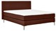 Boxspring Emerald vlak met gestoffeerd matras, copper
