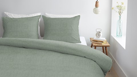 Dekbedovertrek Edo, soft green
